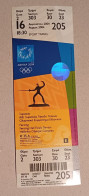 Athens 2004 Olympic Games -  Fencing Unused Ticket, Code: 205 - Uniformes Recordatorios & Misc
