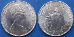 BAHAMAS - Silver 1 Dollar 1966 "Conch Sell" KM# 8 Commonwealth Elizabeth II (1952-1973) - Edelweiss Coins - Bahama's