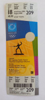 Athens 2004 Olympic Games -  Fencing Unused Ticket, Code: 209 - Uniformes Recordatorios & Misc