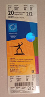 Athens 2004 Olympic Games -  Fencing Unused Ticket, Code: 212 - Uniformes Recordatorios & Misc