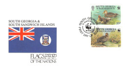 SOUTH GEORGIA - FDC WWF 1992 - DUCK / 4560 - Georgia Del Sud