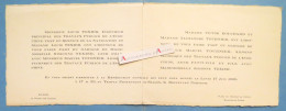 ● Faire Part Mariage 1929 TOURNIER / TEXIER - INDOCHINE SAIGON & LA CIOTAT - Travaux Publics / Navigation - Mariage