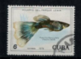 Cuba - "Poissons D'aquarium Du Parc Lénine : Poecilia Reticula" - Oblitéré N° 2060 De 1978 - Used Stamps