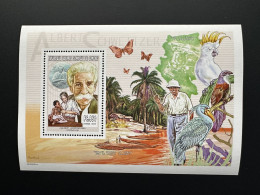 Comores Comoros Komoren 1999 YT 1117 Bloc De Luxe Albert Schweitzer Papillon Butterfly Oiseau Vogel Bird - Comoros