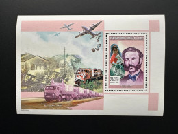 Comores Comoros Komoren 1999 YT 1119 Bloc De Luxe Henri Henry Dunant Croix Rouge Red Cross Avion Airplane Train Truck - Komoren (1975-...)