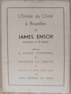 Cartes Postales Anciennes - Carnet De Cartes Complet  - L'entrée Du Christ à Bruxelles De James Ensor - Autres & Non Classés