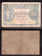 MALAYA 10 CENTS   1941 PIK 8 BB - Malaysia