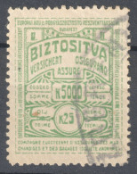 Railway Train Baggage Insurance / Travel Holiday EUROPE 1920 HUNGARY Revenue Tax Label Vignette Coupon 25 K Inflation - Fiscaux