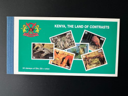 Kenya Kenia 1996 Mi. 672 - 677 Booklet Carnet MH Faune Fauna The Land Of Contrasts - Other & Unclassified