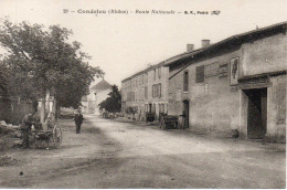 CPA CONDRIEU - Route Nationale - Vers 1920 - Condrieu