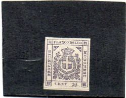 ITALIE  MODENE  20 C  1850-61  Y&T:9    Neuf Sans Gomme - Modène