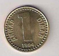 Yugoslavia 1 Dinar 1994. UNC   KM#160 - Joegoslavië