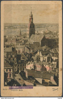 Riga, Birds-eye View - Two Postcards, One Posted 1945 - Lettonie