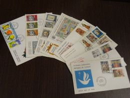 Cyprus 1974 Official Year Set FDC VF - Storia Postale