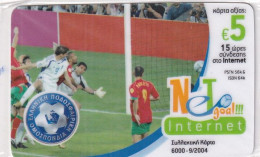 GREECE - National Football Team, Champions Of UEFA Euro 2004, HoL Prepaid Card 5 Euro, Tirage 6000, 09/04, Mint - Griechenland