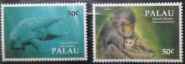 Palau 1993 Wildtiere Mi 606/09** Nur Die 2v Säuger Im Angebot - Palau