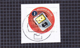 2015 Nr 4481 Gestempeld Op Fragment,zegel Uit Boekje B150:Feestelijk/fêtard. - Used Stamps