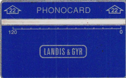 ALGERIA - Landis & Gyr 120 Units(22), CN : 222G(inverted), Tirage 5500, Mint - Argelia