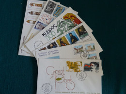 Cyprus 1978 Official Year Set FDC VF - Covers & Documents