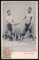 *Persian Wrestlers* Shaikh Hassan's Library, Teheran. Circulada 1910. - Iran