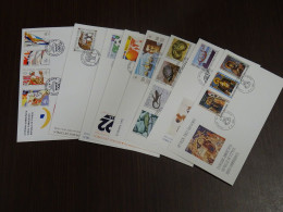 Cyprus 1992 Official Year Set FDC VF - Lettres & Documents