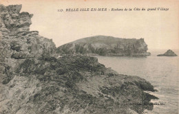 FRANCE - 56 - Belle Ile En Mer - Rochers De La Côte Du Grand Village - Carte Postale Ancienne - Belle Ile En Mer