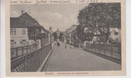 CPA Rastatt - Schlossstrasse Mit Ankerbrücke (avec Petite Animation) - Rastatt