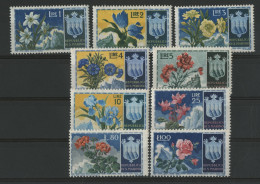 SAINT MARIN N° 374 à 382 Neufs Sans Charnières ** (MNH) Cote 80 € FLEURS FLOWERS - Nuovi