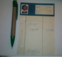 Vieux Papier Facture Station Service Elf Année 1971 I. Desskinder Gérant Libre - Suiza