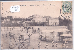 AUXERRE- CHAMP DE MARS- PORTE DU TEMPLE- EXERCICES MILITAIRES - Auxerre