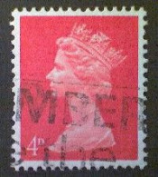 Great Britain, Scott #MH7, Used(o), 1969, Machin: Queen Elizabeth II, 4d, Vermillion - Machins