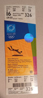 Athens 2004 Olympic Games -  Beach Volleyball Used Ticket, Code: 326 - Apparel, Souvenirs & Other