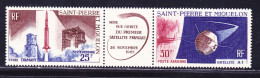 SAINT PIERRE ET MIQUELON AERIENS N°   34A ** MNH TB (D6213) Premier Satellite Français - 1966 - Nuevos