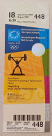 Athens 2004 Olympic Games -  Weightlifting Used Ticket, Code: 448 - Bekleidung, Souvenirs Und Sonstige