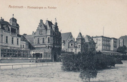 Andernach Rheinanlagen M. Reintor  Hotel Zum Anker Advert Munchener Lowen Beer - Andernach