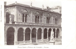ITALIE - Verona - Piazza Dante E Palazzo Del Consiglio - Carte Postale Ancienne - Verona