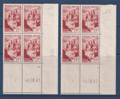 France - YT Nº 792 ** - Neuf Sans Charnière - Coin Daté - 1947 - Unused Stamps