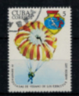 Cuba - "4ème Spartakiades D'été : Parachutisme" - Oblitéré N° 2024 De 1977 - Used Stamps