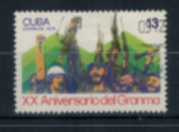 Cuba - "20ème Anniversaire Du Débarquement Du "Gramma" : Fidel Castro Et Soldats" - Oblitéré N° 1973 De 1976 - Oblitérés