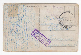 6.6.1945.  YUGOSLAVIA,MILITARY,PARTIZAN MAIL,ZEMUN GYMNASIUM,POSTCARD SENT TO PROKUPLJE,CENSOR XXI DIVISION - Jugoslavia