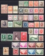 Belgique 1896 à 1932 Neufs* 45 Timbres Différents  12,50 €    (cote 155,55 €  45 Valeurs) - Andere & Zonder Classificatie