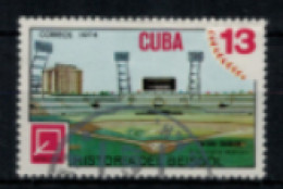 Cuba - "Histoire Du Base-ball : Stade" - Oblitéré N° 1808 De 1974 - Gebraucht