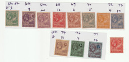 Antigua 1921 SG 62 -77 SET OF 12 STAMPS ( PART OF SET ) MINT MNH GOOD CONDITION (SH 90) - 1858-1960 Colonie Britannique