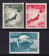 Japon, 1949  Y&T. 429, 430, 432, MH. - Unused Stamps