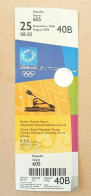 Athens 2004 Olympic Games -  Canoe Kayak Flatwater Racing Unused Ticket, Code: 40B - Bekleidung, Souvenirs Und Sonstige