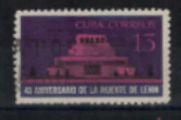 Cuba - "40ème Anniversaire De La Mort De Lénine : Mausolée" - Oblitéré N° 766 De 1964 - Gebraucht