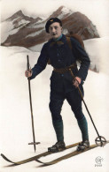 Régiment Des Chasseurs Alpins * 3 Cartes Photos * Ski Skieur Sports D'hiver * Militaire Chasseur Alpin - Regiments