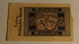 Russe - ALLEMAGNE . BILLET DE 10 MILLIARDS EN MARK 1923 ESCHWEILER STOLBERG - Autres - Europe