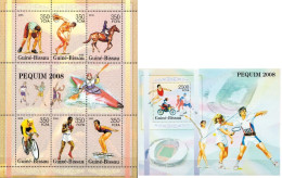 Guinea-Bissau MNH Sheetlet And SS - Sommer 2008: Peking