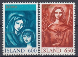 ICELAND 624-625,unused,Christmas 1984 (**) - Unused Stamps